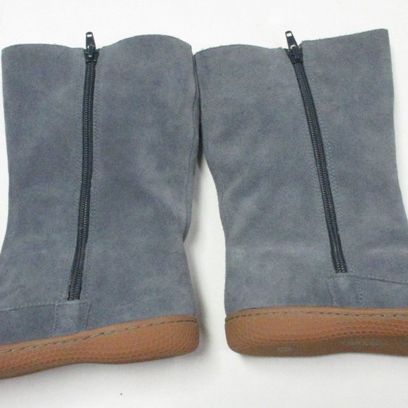 Livie & Luca Gray Suede Boots Youth 3 New - Picture 2 of 3